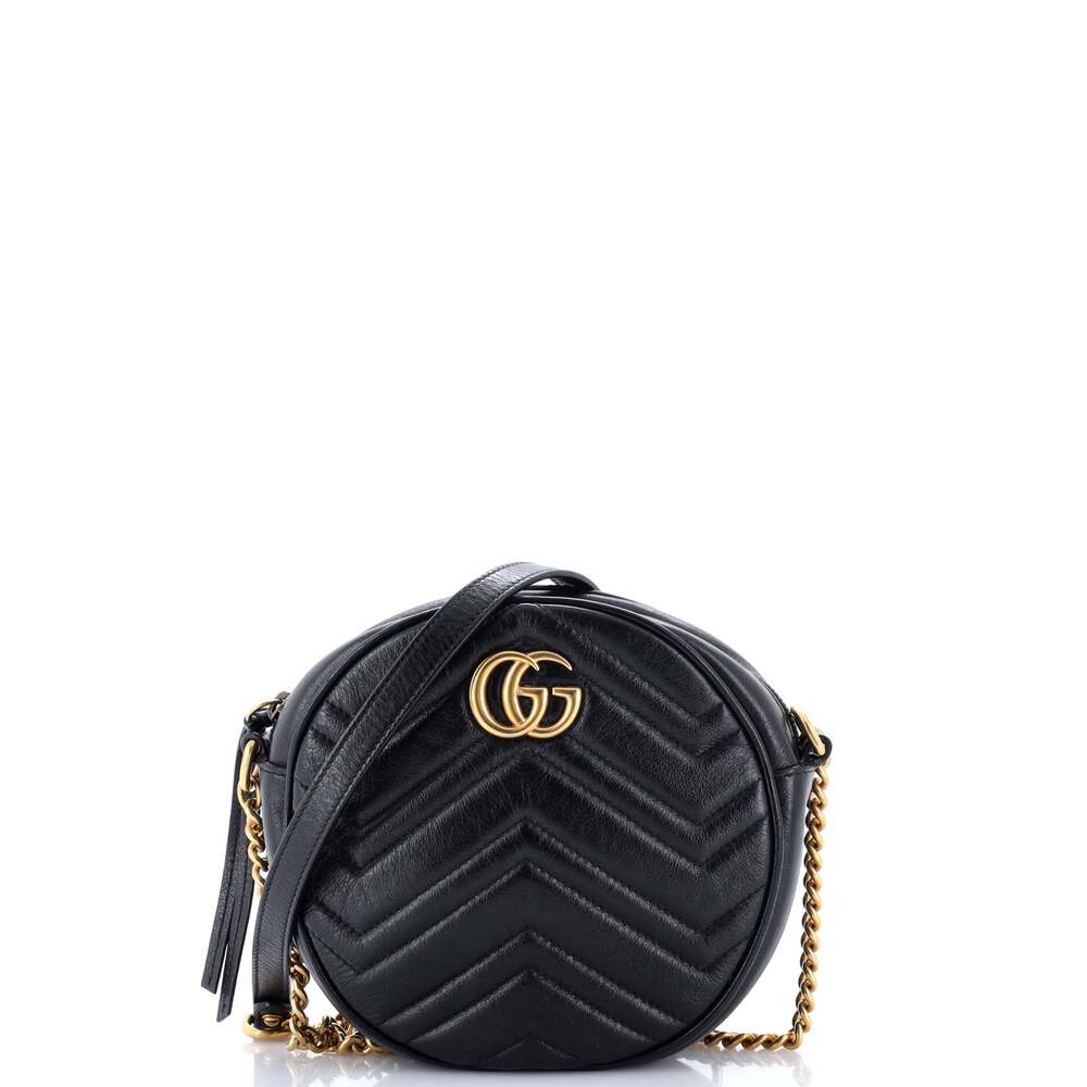 Gucci Gg Marmont Round Shoulder Bag #334965G12B